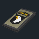 101st Airborne Division Military Veteran Trifold Wallet<br><div class="desc">101st Airborne Division insignia. The 101st Airborne Division is a specialized modular light infantry division of the US Army trained for air assault operations.</div>