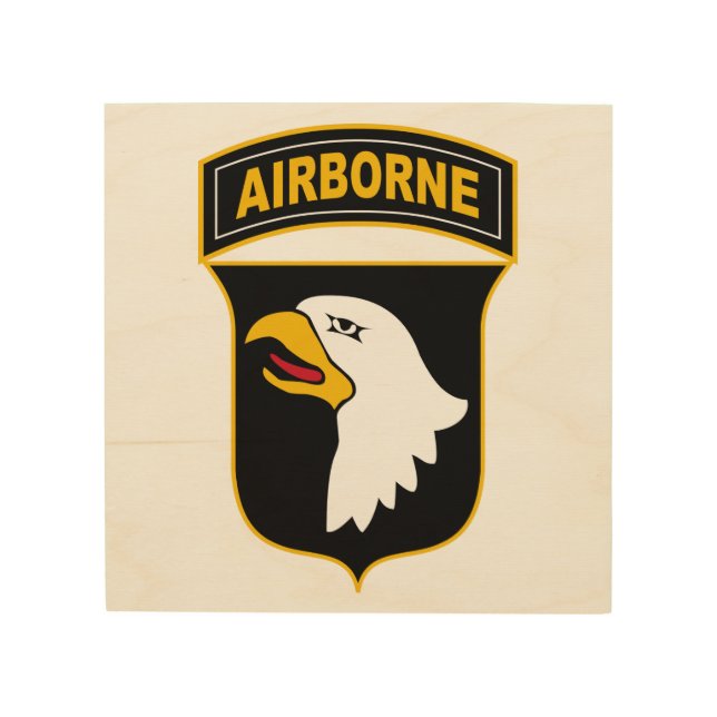 101st Airborne Division Military Veteran Wood Wall Art (Front)