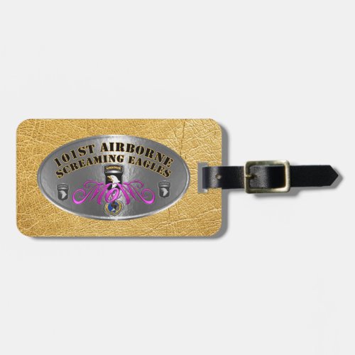 101st Airborne Division Mom Luggage Tag