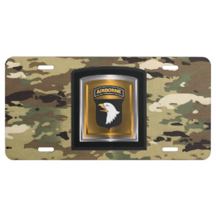 101st Airborne Division New Camouflage License Plate
