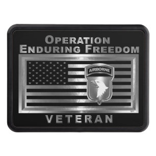 101st Airborne Division OEF Veteran Hitch Cover