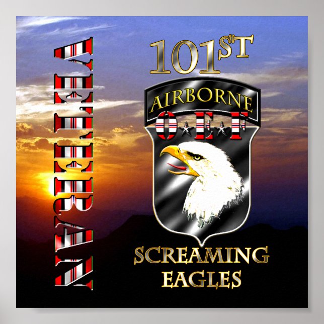 101st Airborne Division OEF Veteran Poster (Front)