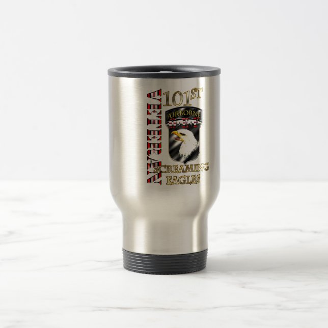 101st Airborne Division OEF Veteran Travel Mug (Center)