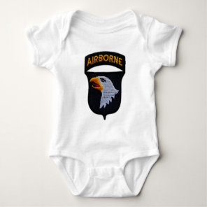 101st airborne division patch baby bodysuit