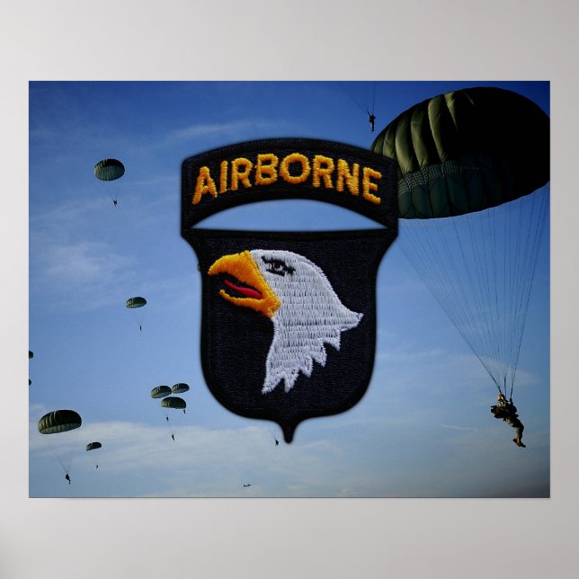 101st Airborne Division Patch Poster (Front)