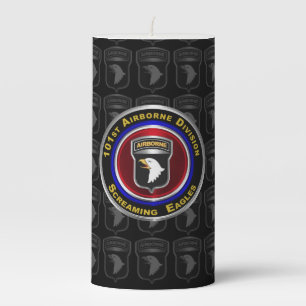 101st Airborne Division Pillar Candle