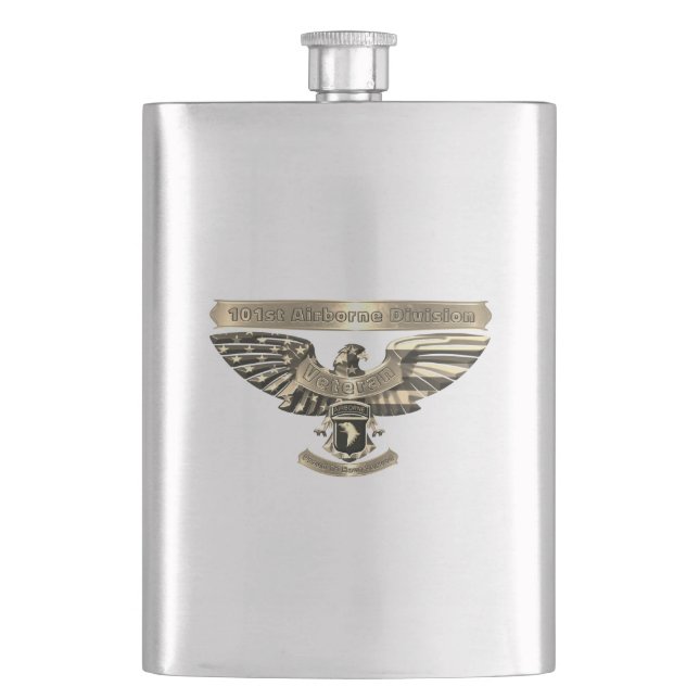 101st Airborne Division “Proud To Have Served” Fla Flask (Front)
