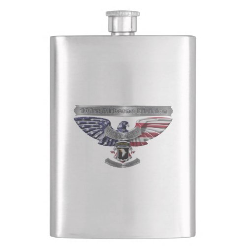 101st Airborne Division Proud To Have Served Flask