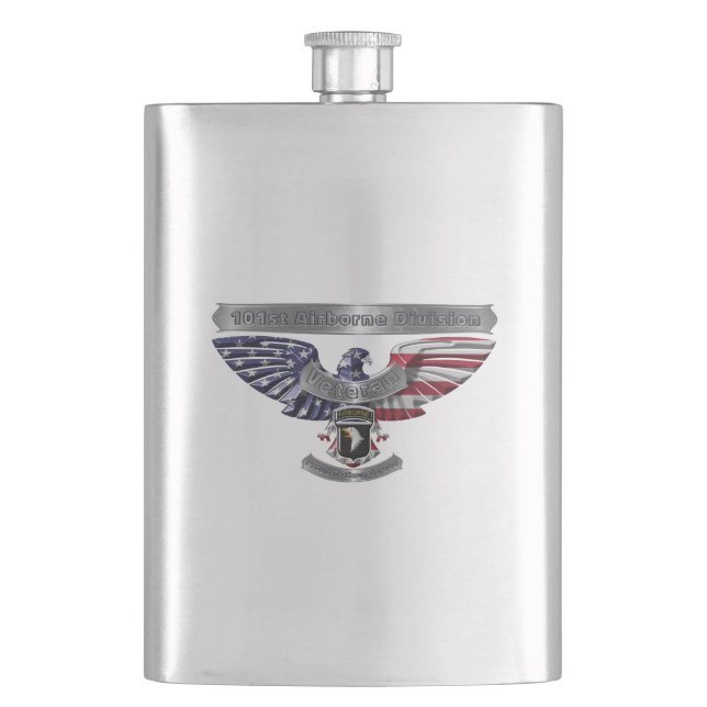 101st Airborne Division “Proud To Have Served” Flask (Front)