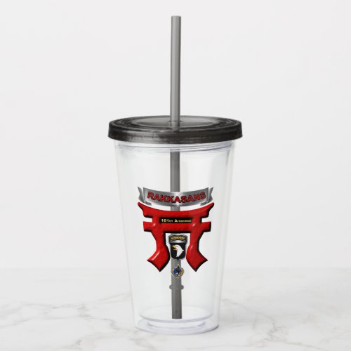 101st Airborne Division Rakkasans Acrylic Tumbler