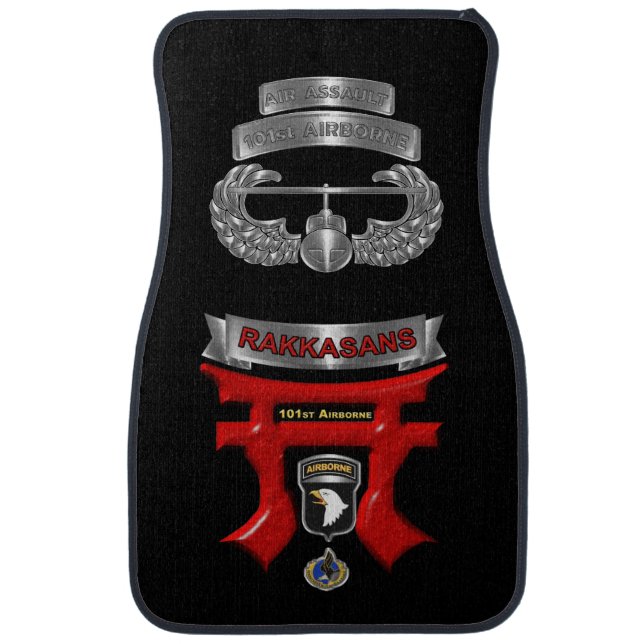 101st Airborne Division Rakkasans Air Assault Car Floor Mat (Front)