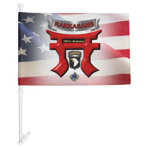 101st Airborne Division Rakkasans American Flag