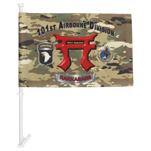 101st Airborne Division Rakkasans Car Flag