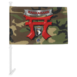101st Airborne Division Rakkasans Car Flag