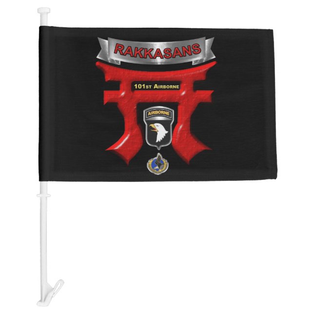 101st Airborne Division Rakkasans Car Flag (Front)
