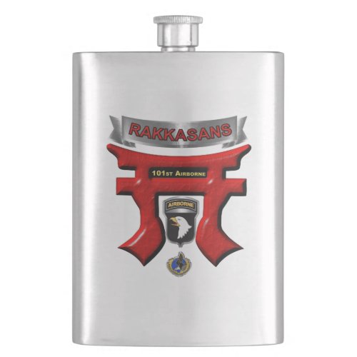 101st Airborne Division Rakkasans Flask