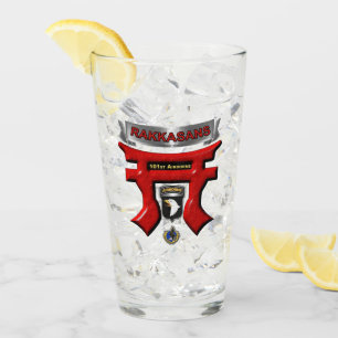 101st Airborne Division Rakkasans Glass