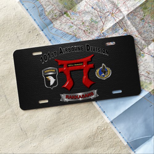 101st Airborne Division Rakkasans  License Plate