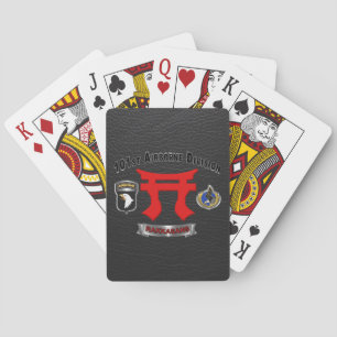101st Airborne Division Rakkasans Poker Cards