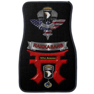 101st Airborne Division Rakkasans Veteran Car Floor Mat
