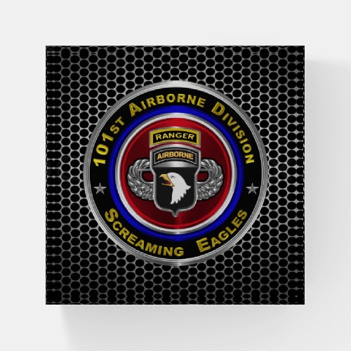 101st Airborne Division Ranger Custom Paperweight