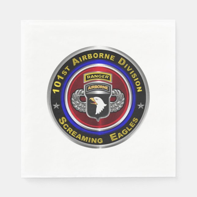 101st Airborne Division Ranger Napkins (Front)