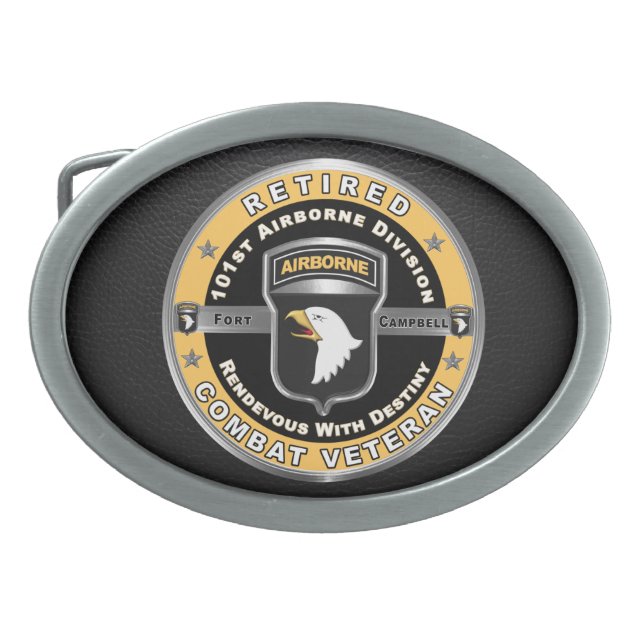 101st Airborne Division Retired Belt Buckle (Front)