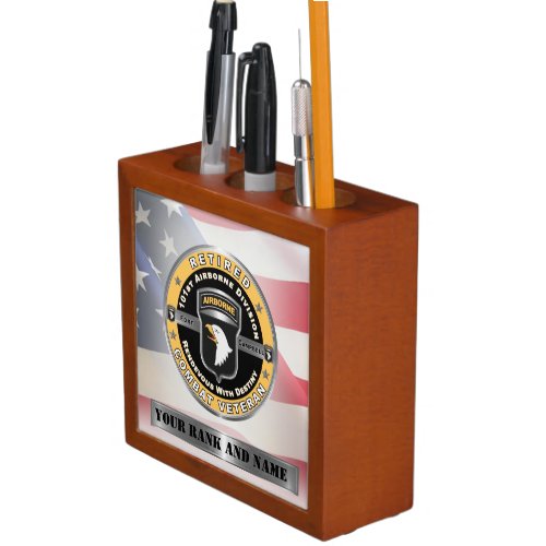 101st Airborne Division Retired Desk Organizer