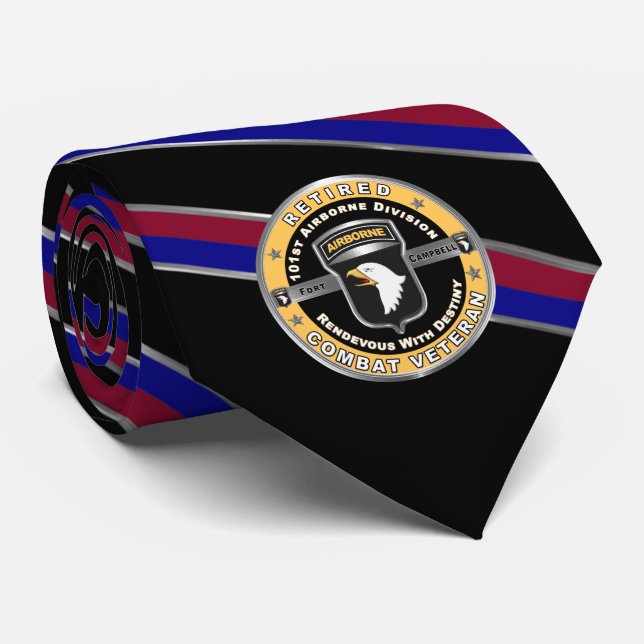 101st Airborne Division  Retired  Neck Tie (Rolled)