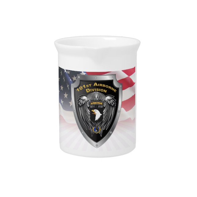 101st Airborne Division “Screaming Eagles” Beverage Pitcher (Front)
