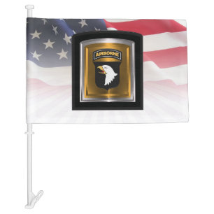 101st Airborne Division “Screaming Eagles” Car Flag