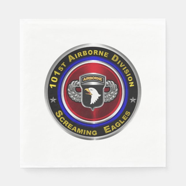 101st Airborne Division Screaming Eagles Custom Napkins (Front)