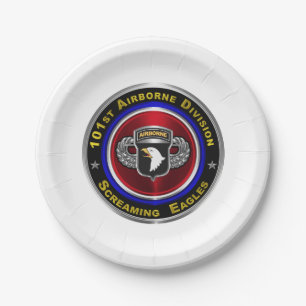 101st Airborne Division Screaming Eagles Custom Paper Plates