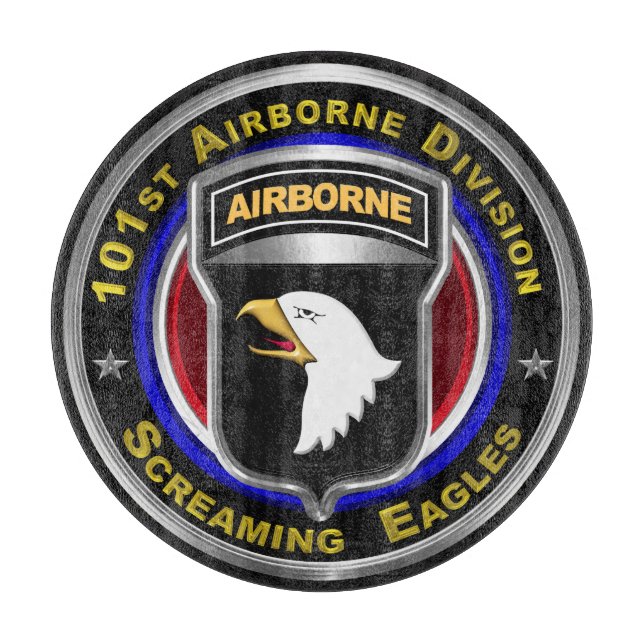 101st Airborne Division Screaming Eagles Cutting Board (Front)