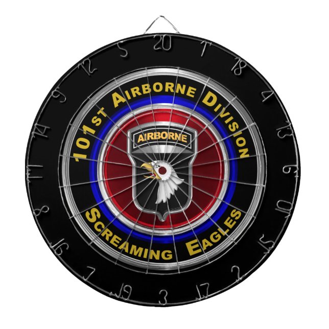 101st Airborne Division “Screaming Eagles”  Dart Board (Front)