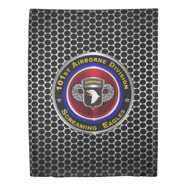 101st Airborne Division “Screaming Eagles” Duvet Cover (Front)