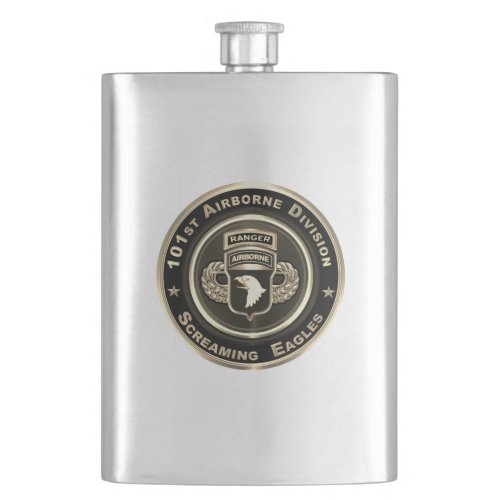 101st Airborne Division Screaming Eagles Flask
