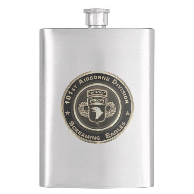 101st Airborne Division “Screaming Eagles” Flask (Front)