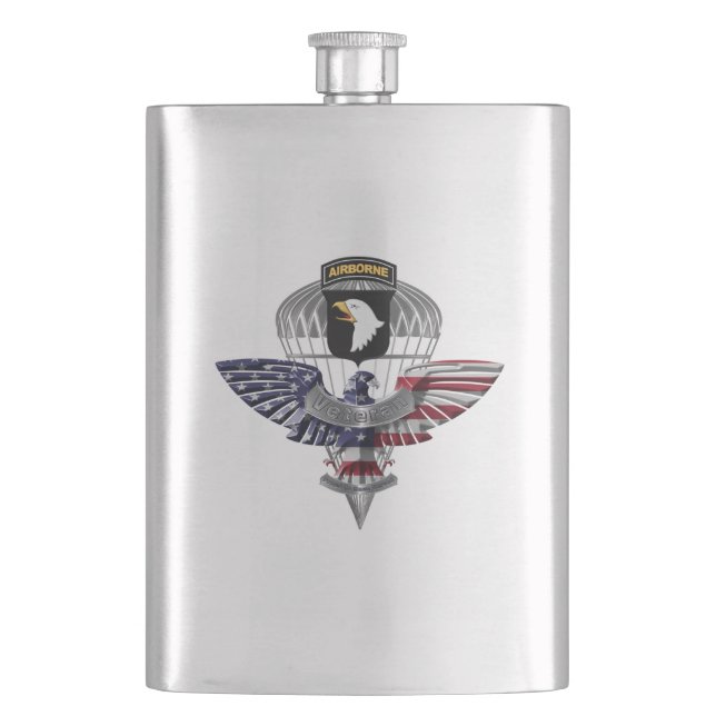 101st Airborne Division “Screaming Eagles” Flask (Front)