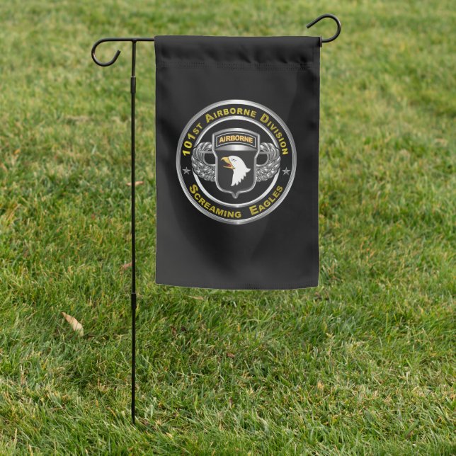 101st  Airborne Division Screaming Eagles Garden Flag (In SItu)