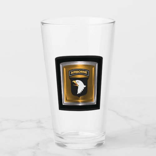 101st Airborne Division Screaming Eagles Glass