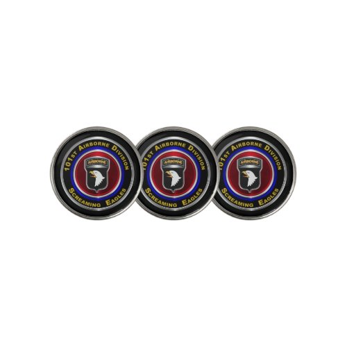 101st Airborne Division Screaming Eagles Golf Ball Marker