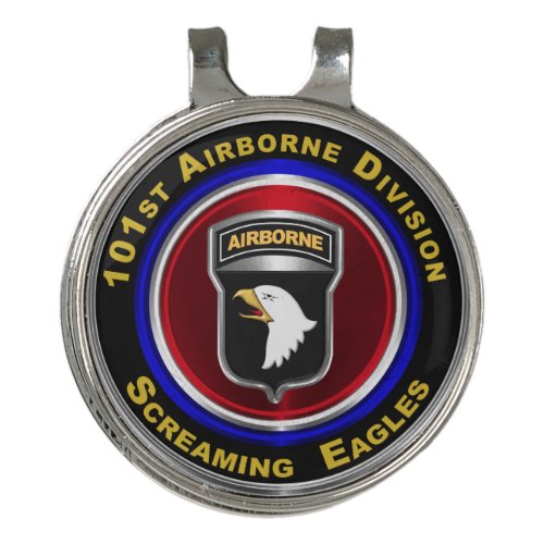 101st Airborne Division Screaming Eagles Golf Hat Clip