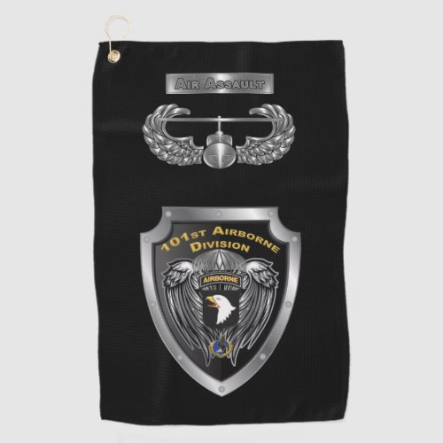 101st Airborne Division Screaming Eagles Golf Towel