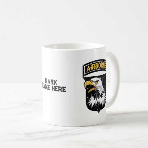 101st Airborne Division Screaming Eagles Grunge Coffee Mug