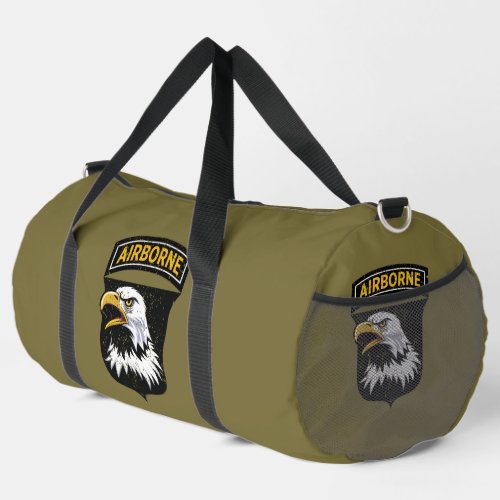 101st Airborne Division Screaming Eagles Grunge Duffle Bag