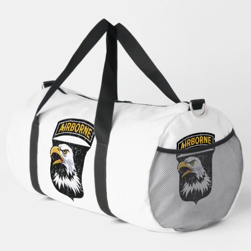 101st Airborne Division Screaming Eagles Grunge Duffle Bag