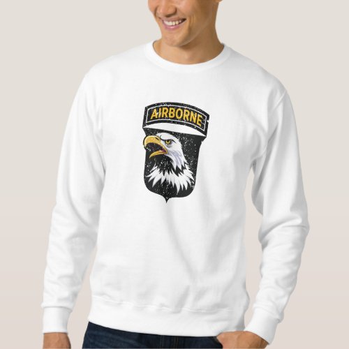 101st Airborne Division Screaming Eagles Grunge Sweatshirt
