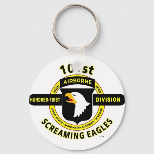 101ST AIRBORNE DIVISION SCREAMING EAGLES KEYCHAIN