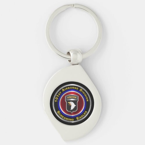 101st Airborne Division Screaming Eagles Keychain